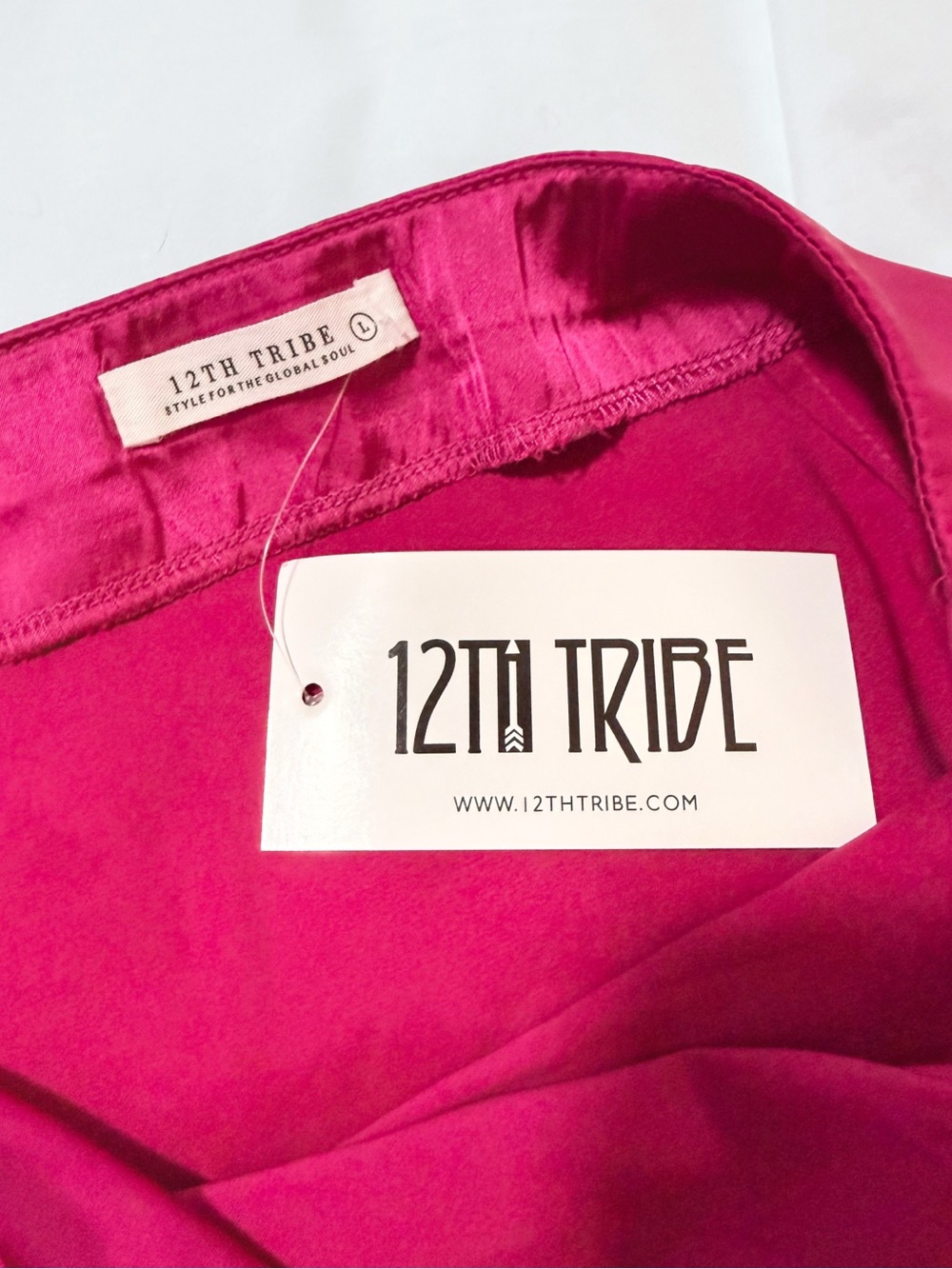 NWT • 12th Tribe Satin Mini Skirt - Picture 3 of 14